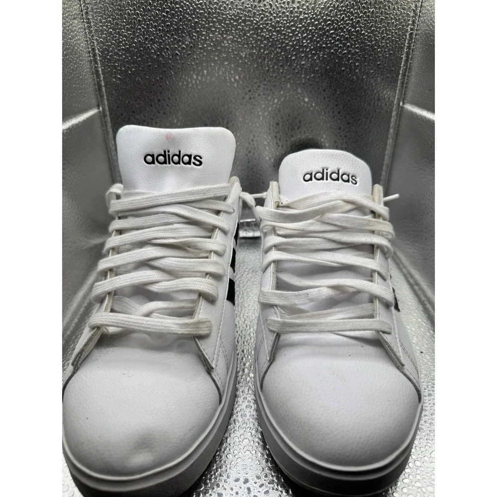Adidas Grand Court Base 2.0 Mens Shoes White Black GW9214 Size 11